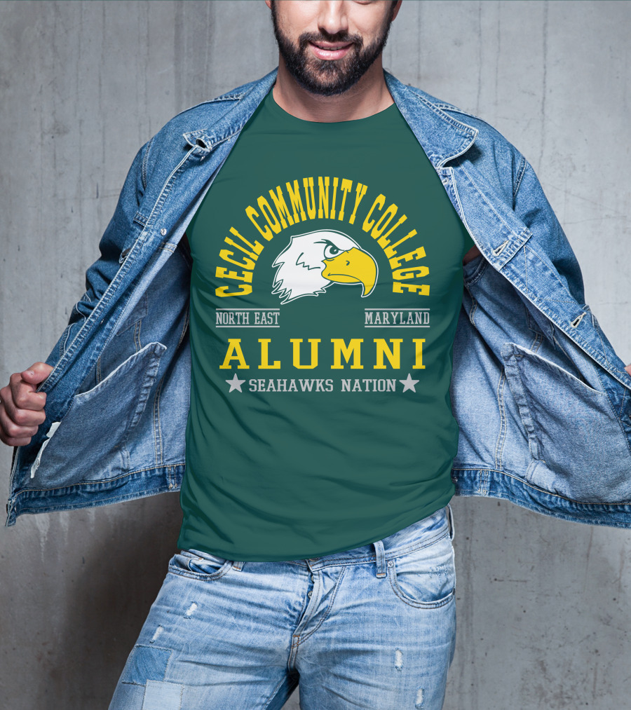 Cecil Community College Alumni Seahawks Nation North East Maryland T-Shirt