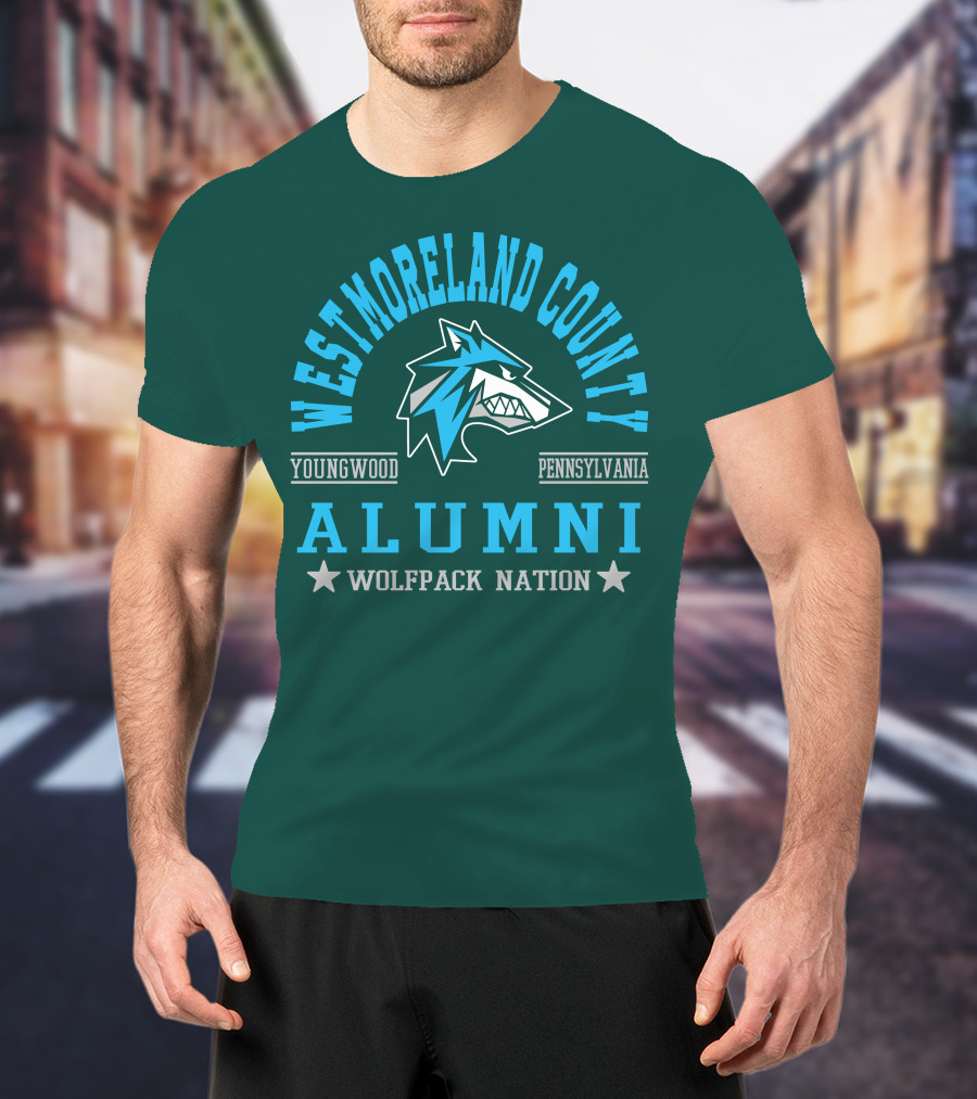 Westmoreland County Youngwood Pennsylvania Alumni Wolfpack Nation T-Shirt