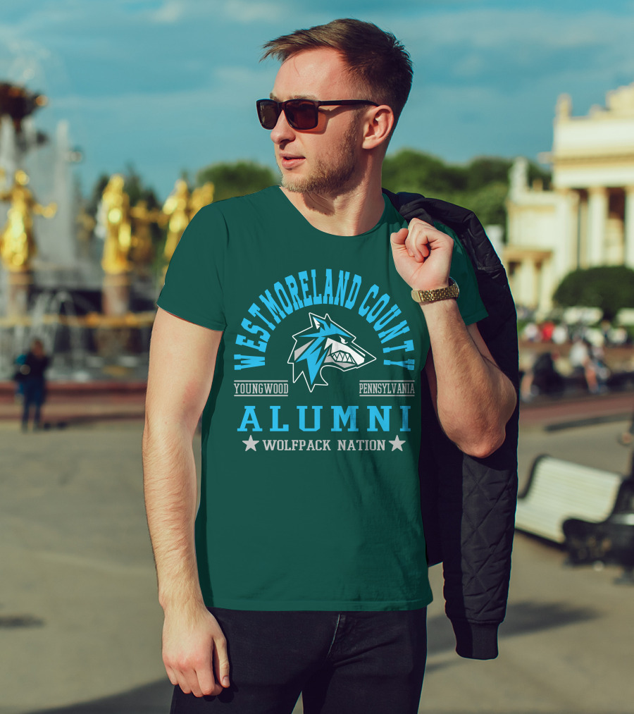 Westmoreland County Youngwood Pennsylvania Alumni Wolfpack Nation T-Shirt