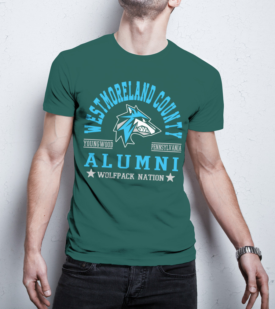 Westmoreland County Youngwood Pennsylvania Alumni Wolfpack Nation T-Shirt
