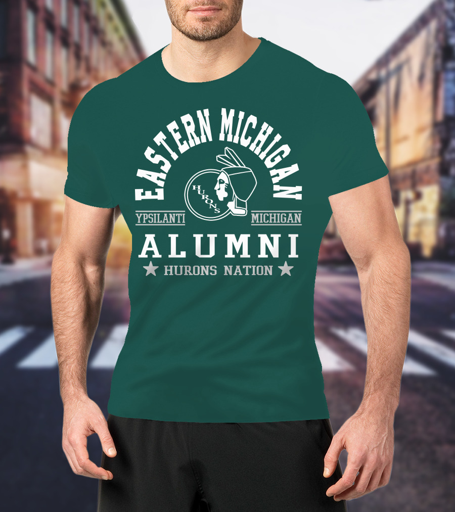 Eastern Michigan Alumni Hurons Nation Ypsilanti Michigan T-Shirt
