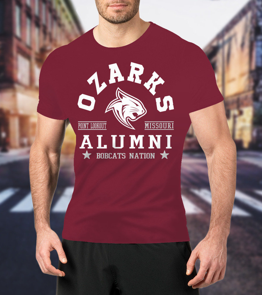 Ozarks Alumni Bobcats Nation Point Lookout Missouri T-Shirt