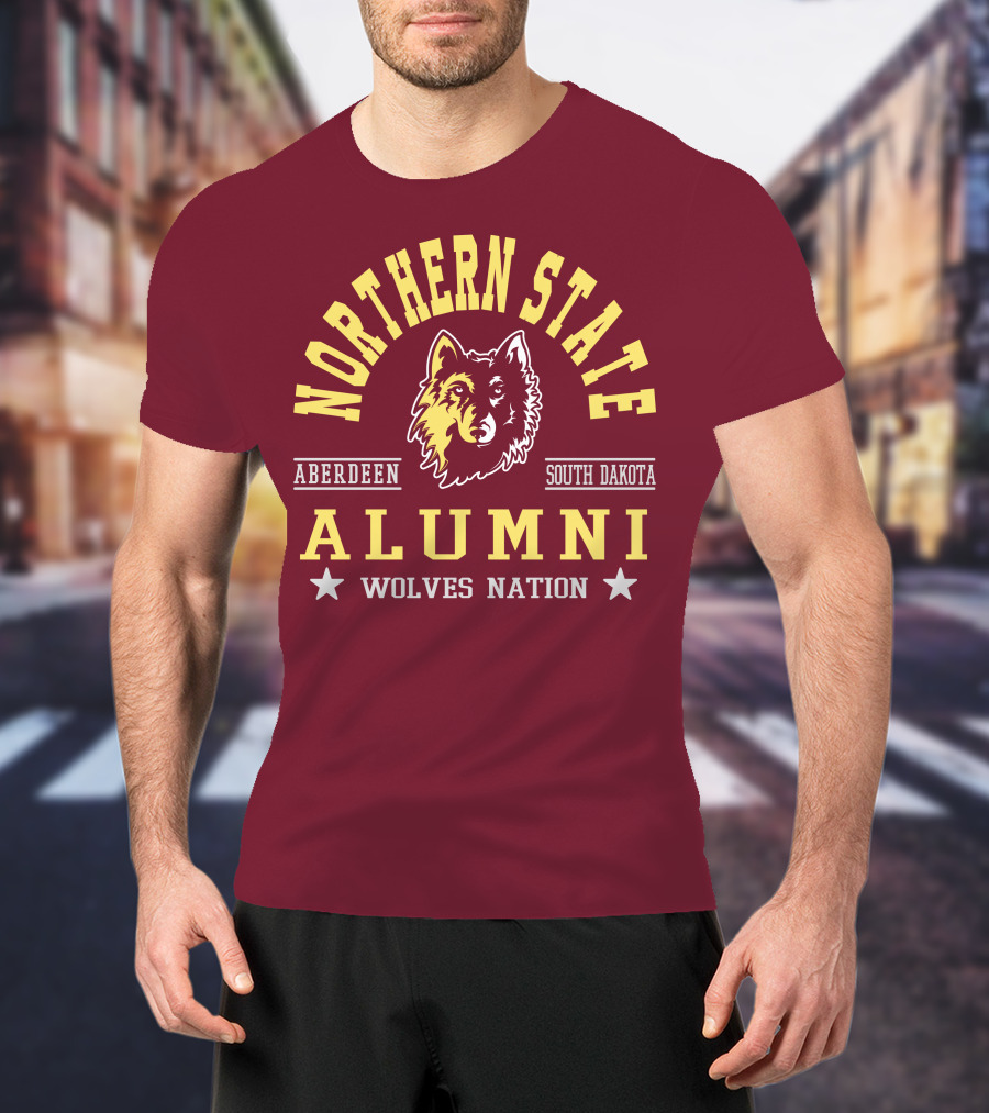Northern State Alumni Wolves Nation Aberdeen South Dakota T-Shirt