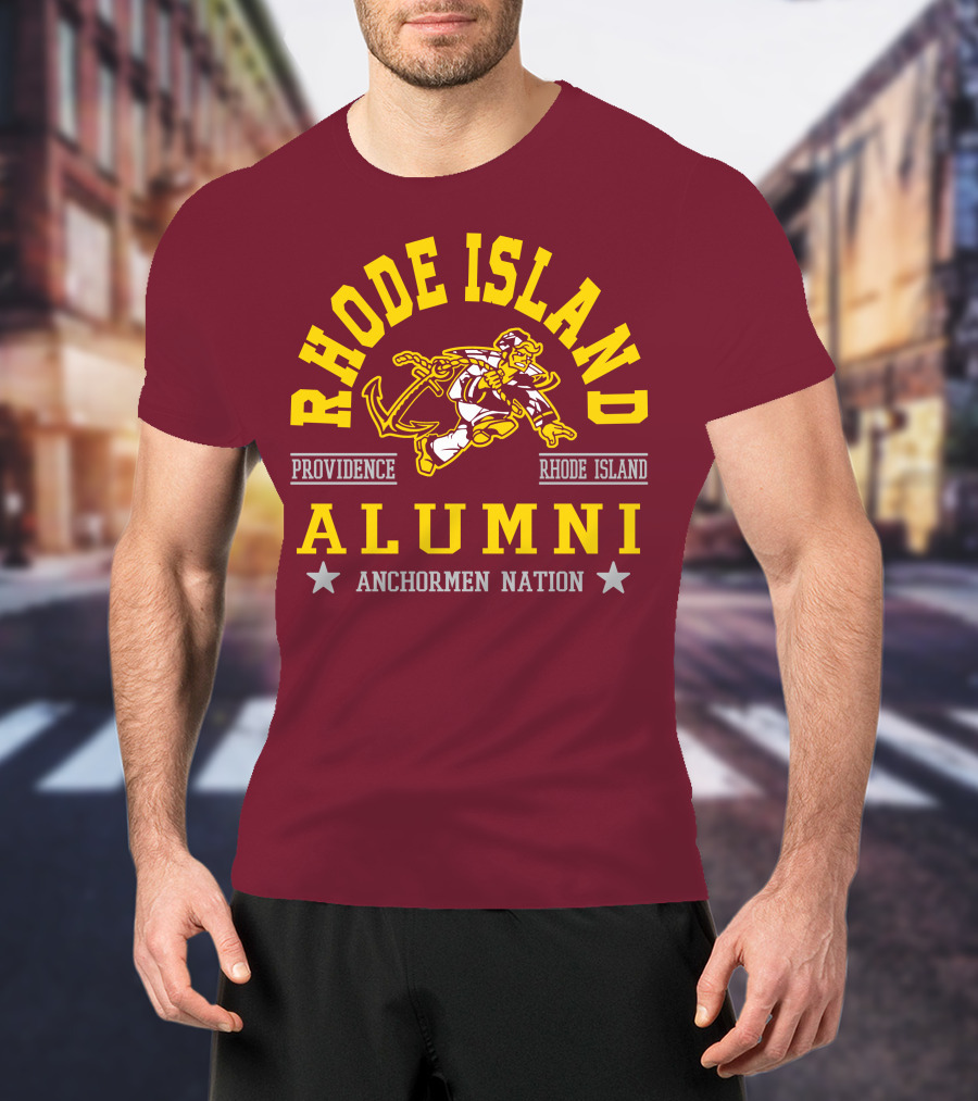 Rhode Island Alumni Providence Anchormen Nation T-Shirt