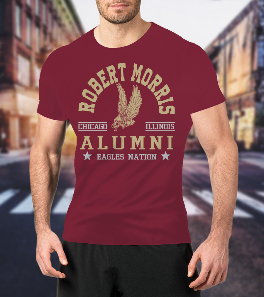 Robert Morris Chicago Illinois Alumni Eagles Nation T-Shirt