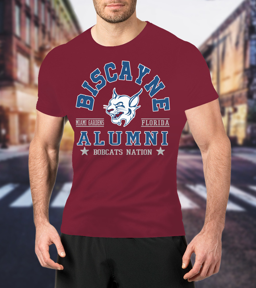 Biscayne College Alumni Bobcats Nation Miami Gardens Florida T-Shirt