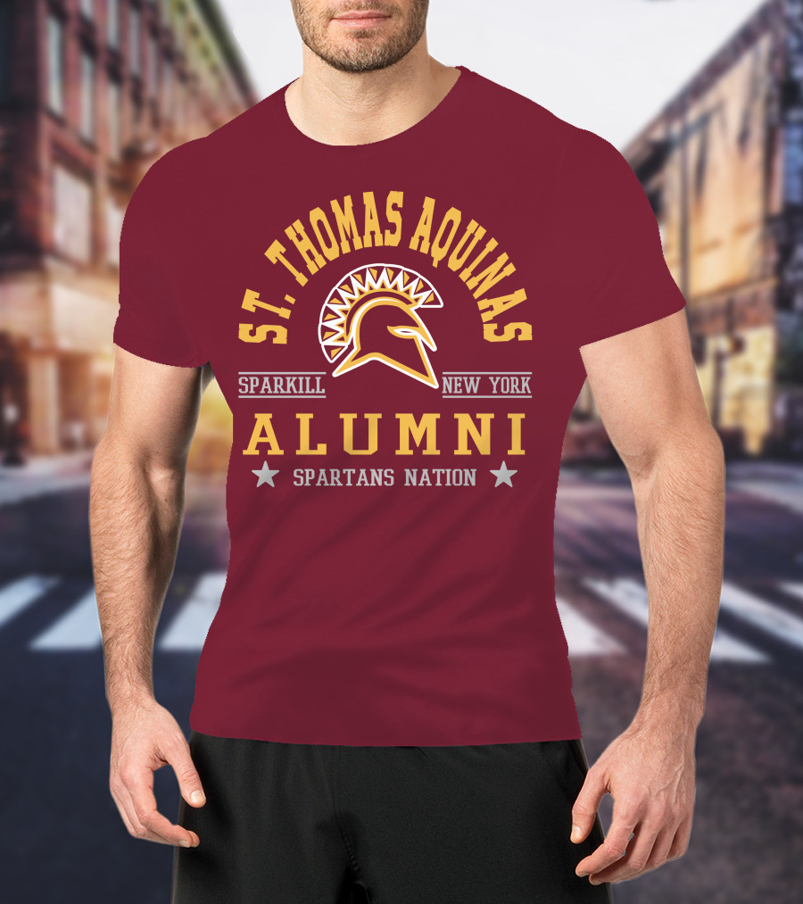 St Thomas Aquinas Sparkill New York Spartans Nation Alumni T-Shirt