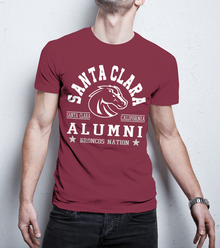 Santa Clara Alumni California Broncos Nation T-Shirt