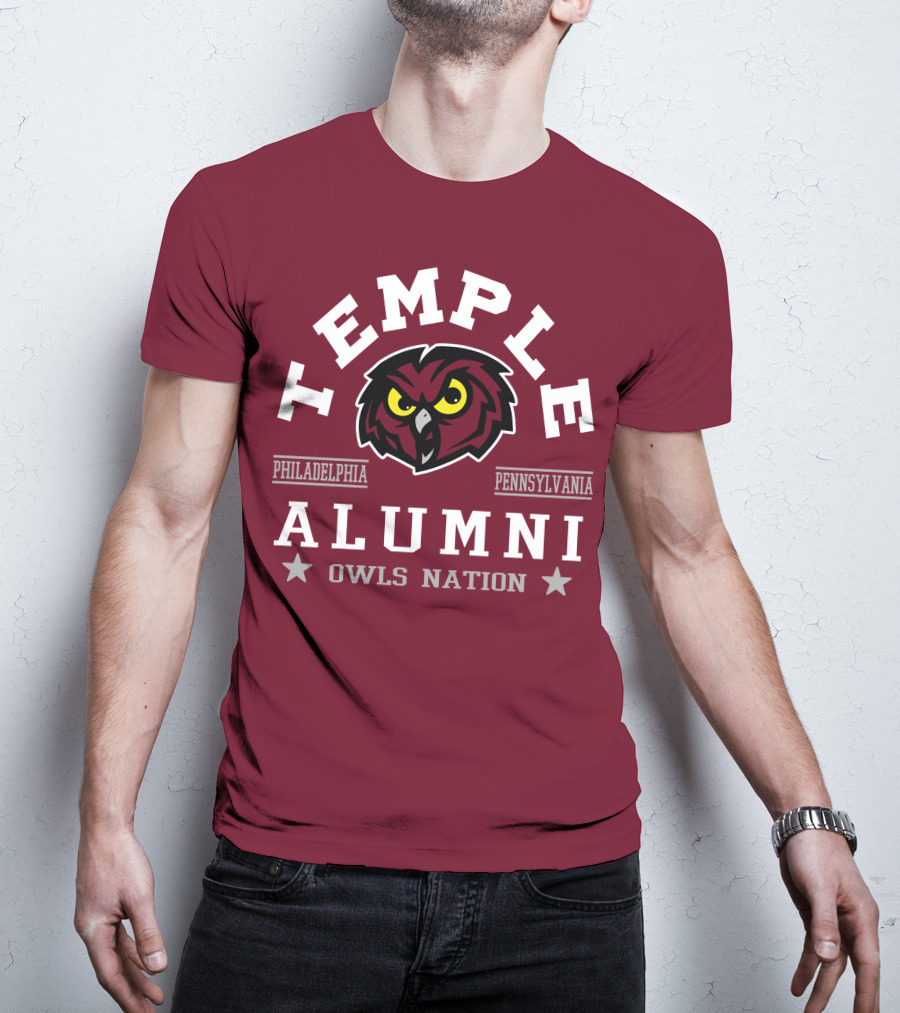 Temple Alumni Owls Nation Philadelphia Pennsylvania T-Shirt