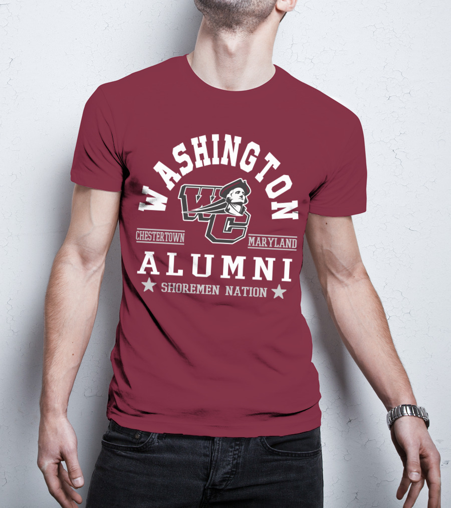 Washington College Alumni Shoremen Nation Chestertown Maryland WC T-Shirt