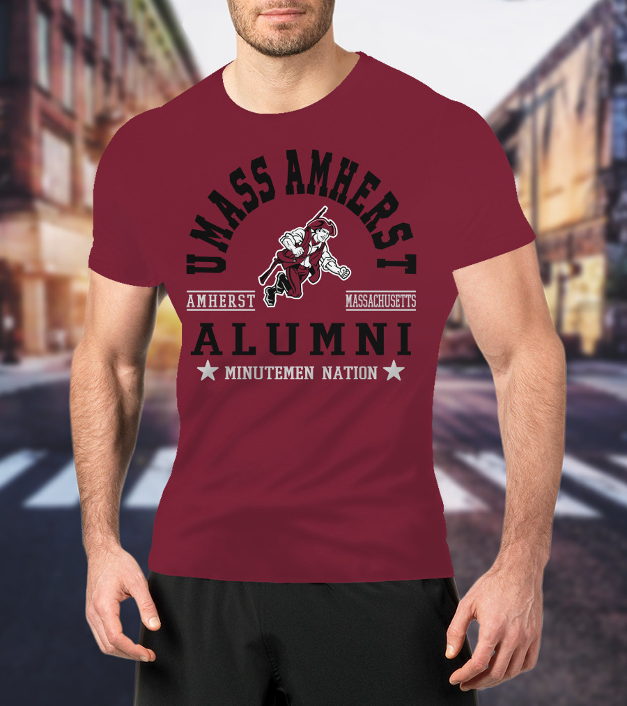 UMass Amherst Alumni Minutemen Nation Massachusetts T-Shirt