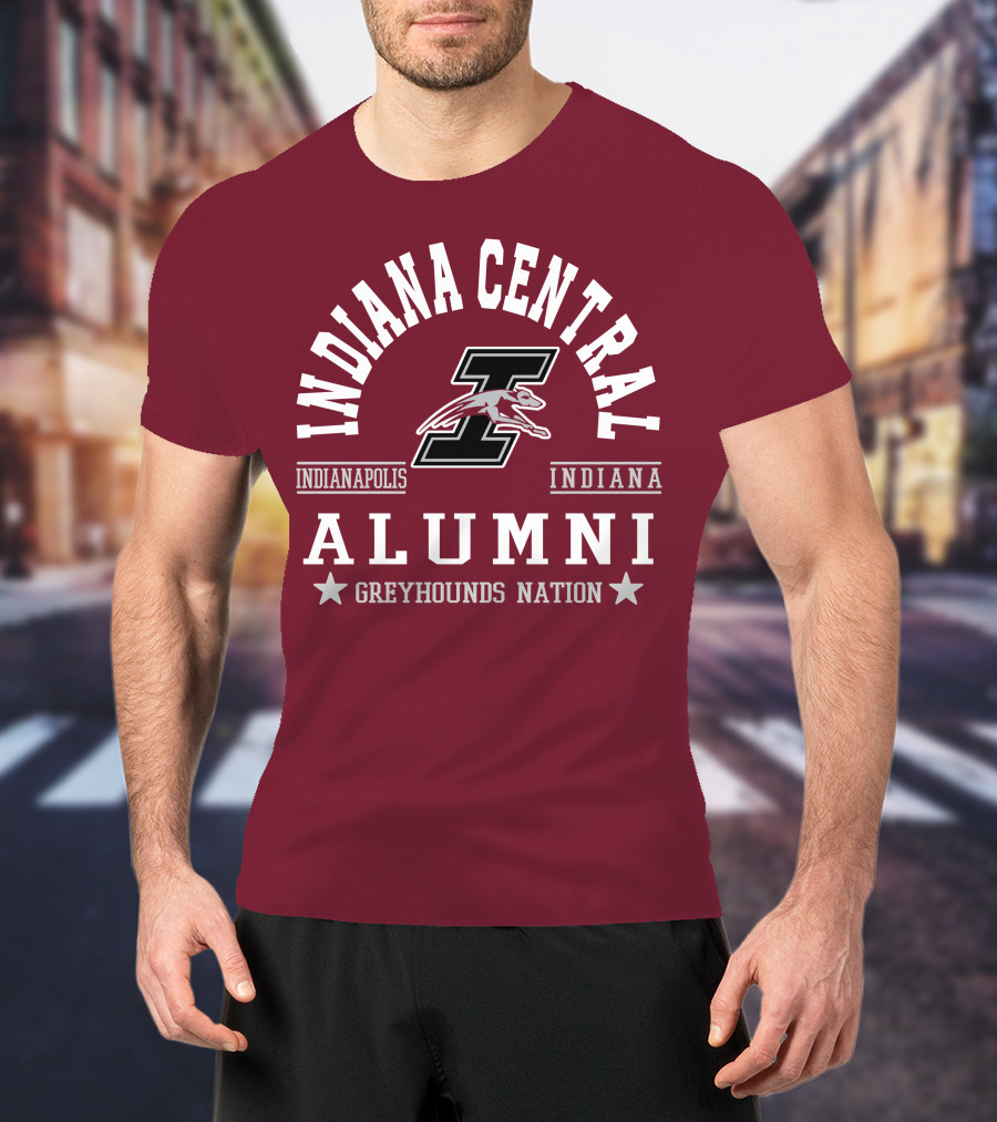 Indiana Central Alumni Indianapolis Indiana Greyhounds Nation T-Shirt