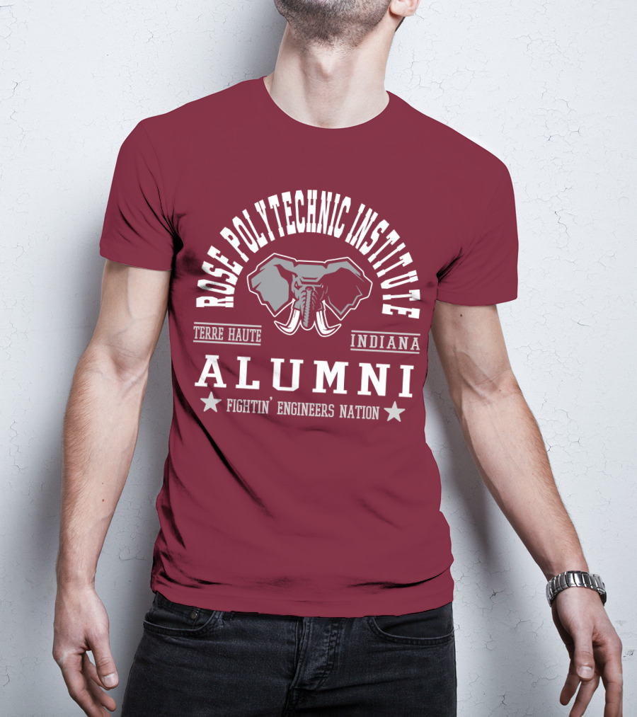Rose Polytechnic Institute Alumni Terre Haute Indiana Fightin' Engineers Nation T-Shirt