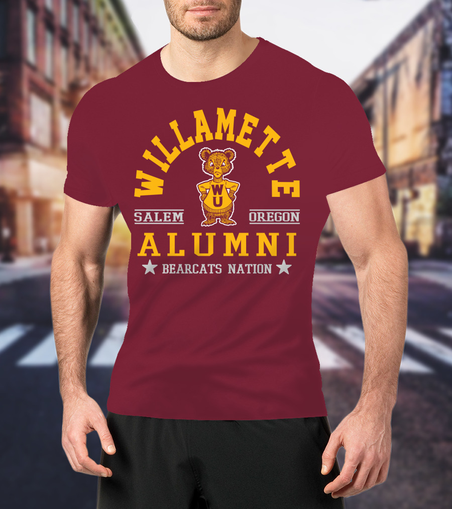 Willamette University Alumni Salem Oregon Bearcats Nation WU T-Shirt
