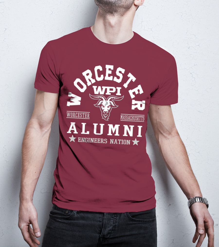 Worcester WPI Alumni Engineers Nation Massachusetts T-Shirt