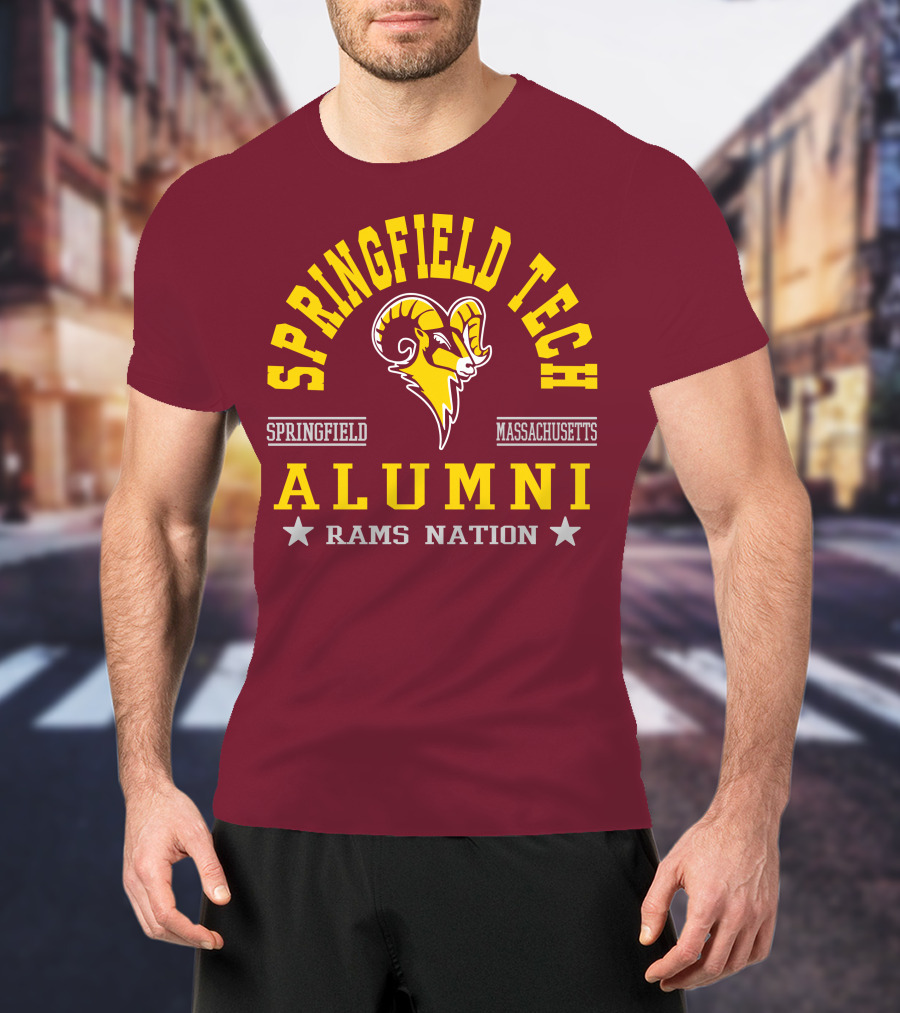 Springfield Tech Alumni Rams Nation Springfield Massachusetts T-Shirt