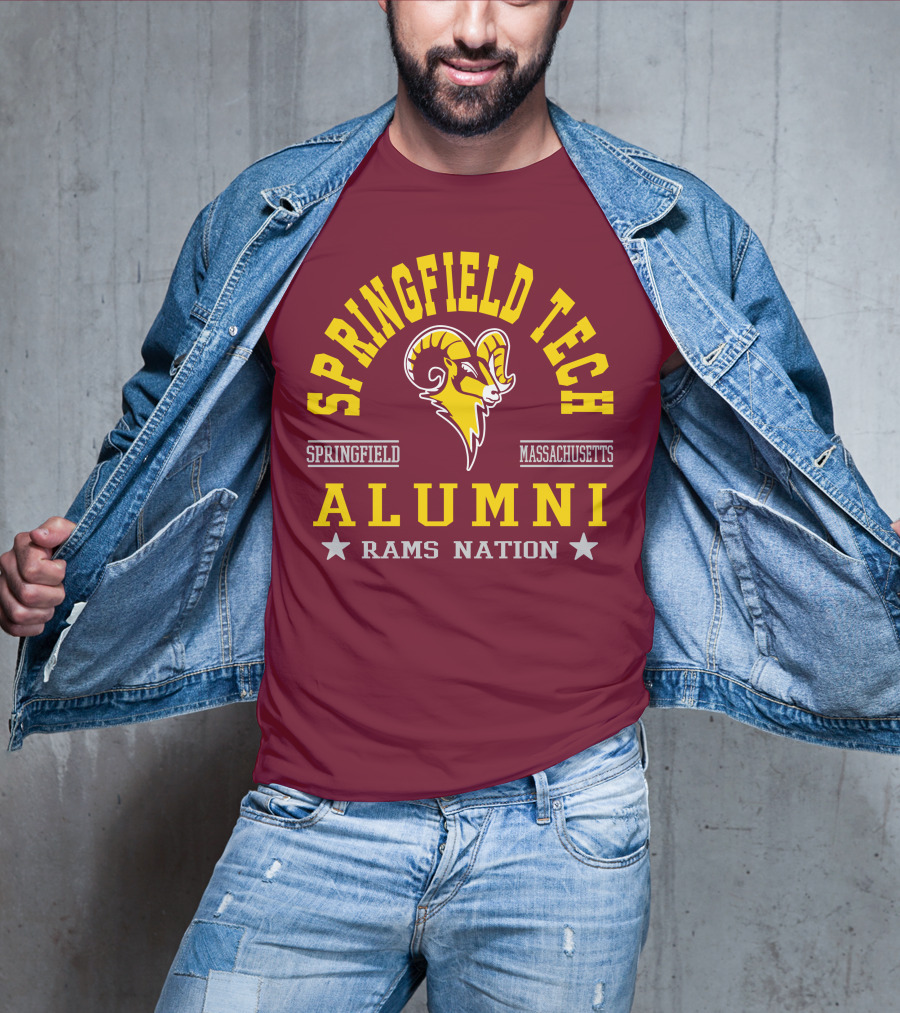 Springfield Tech Alumni Rams Nation Springfield Massachusetts T-Shirt