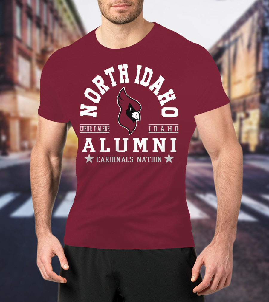 North Idaho Coeur D'Alene Alumni Cardinals Nation Idaho T-Shirt