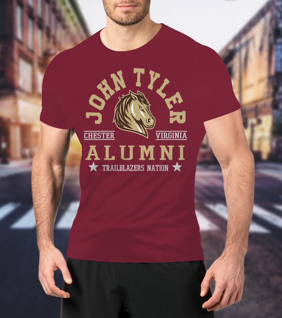 John Tyler Chester Virginia Alumni Trailblazers Nation T-Shirt
