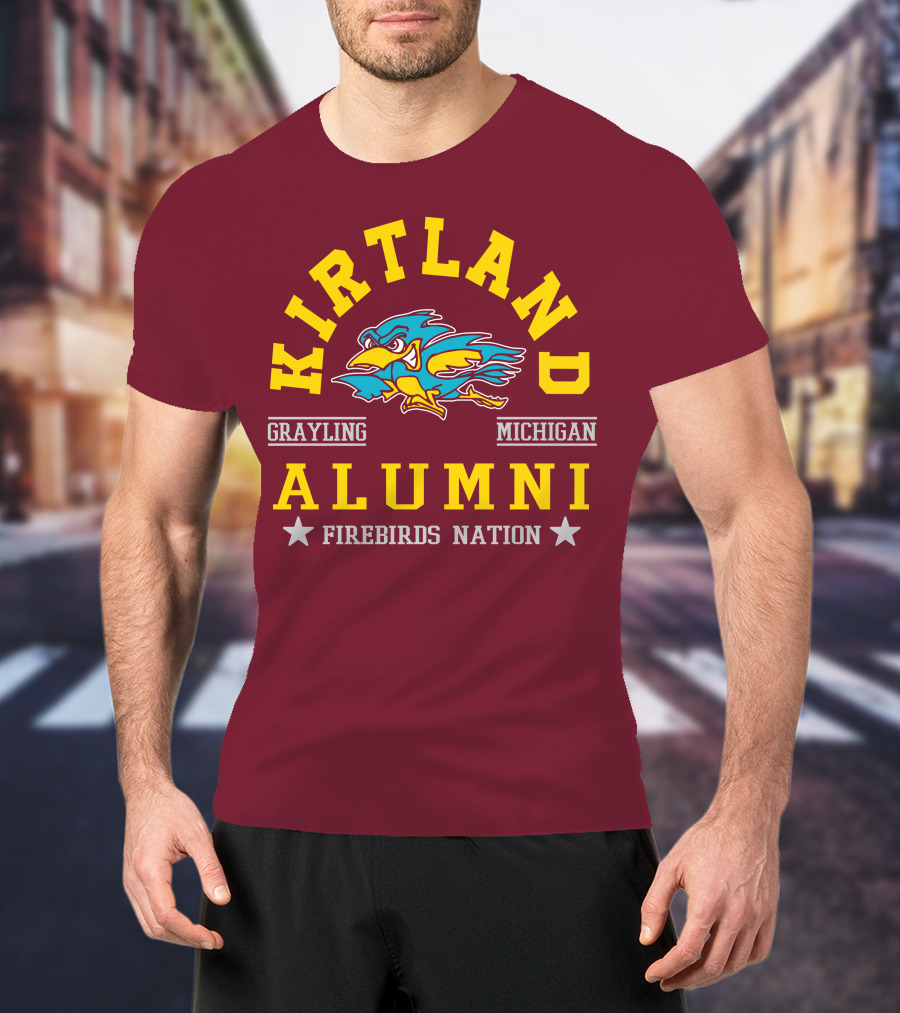 Kirtland Grayling Michigan Alumni Firebirds Nation T-Shirt