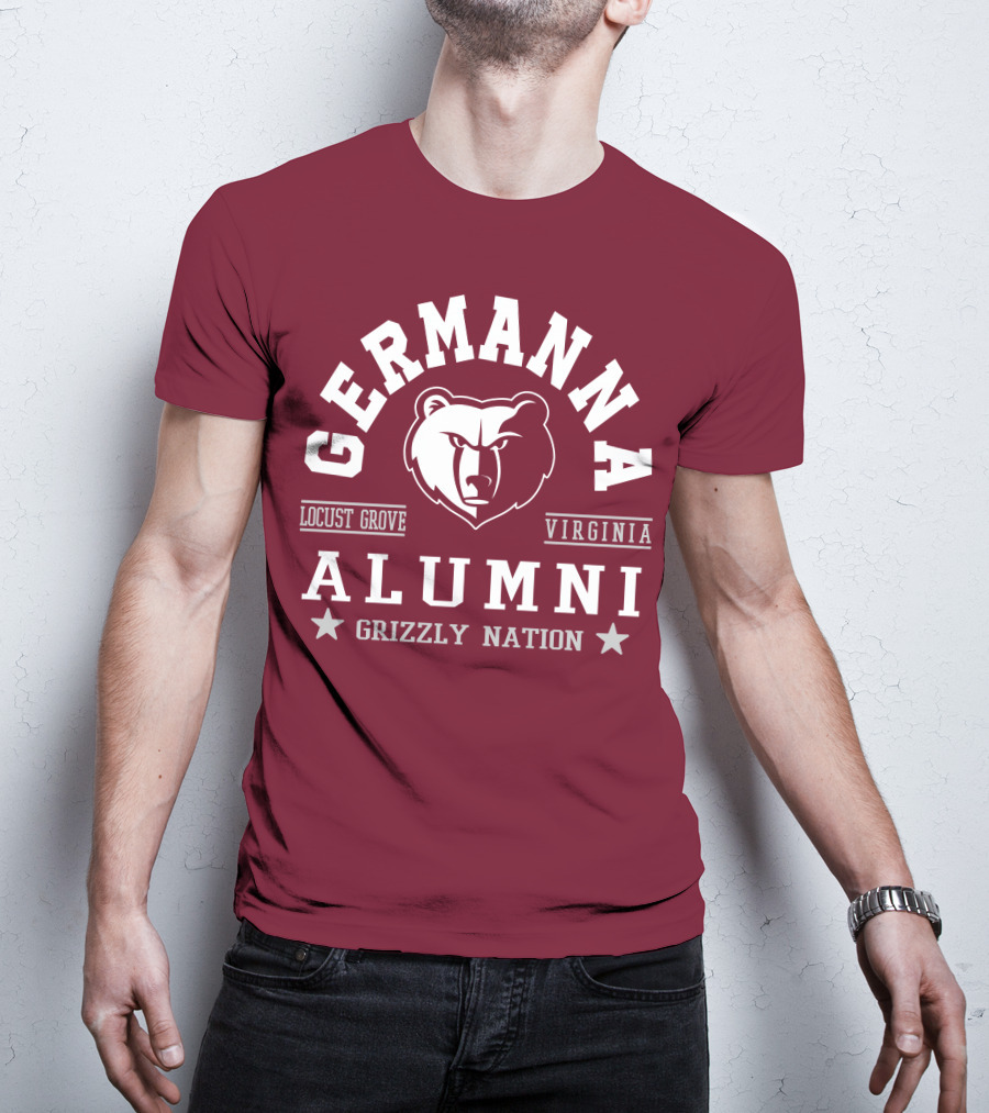 Germanna College Alumni Locust Grove Virginia Grizzly Nation T-Shirt