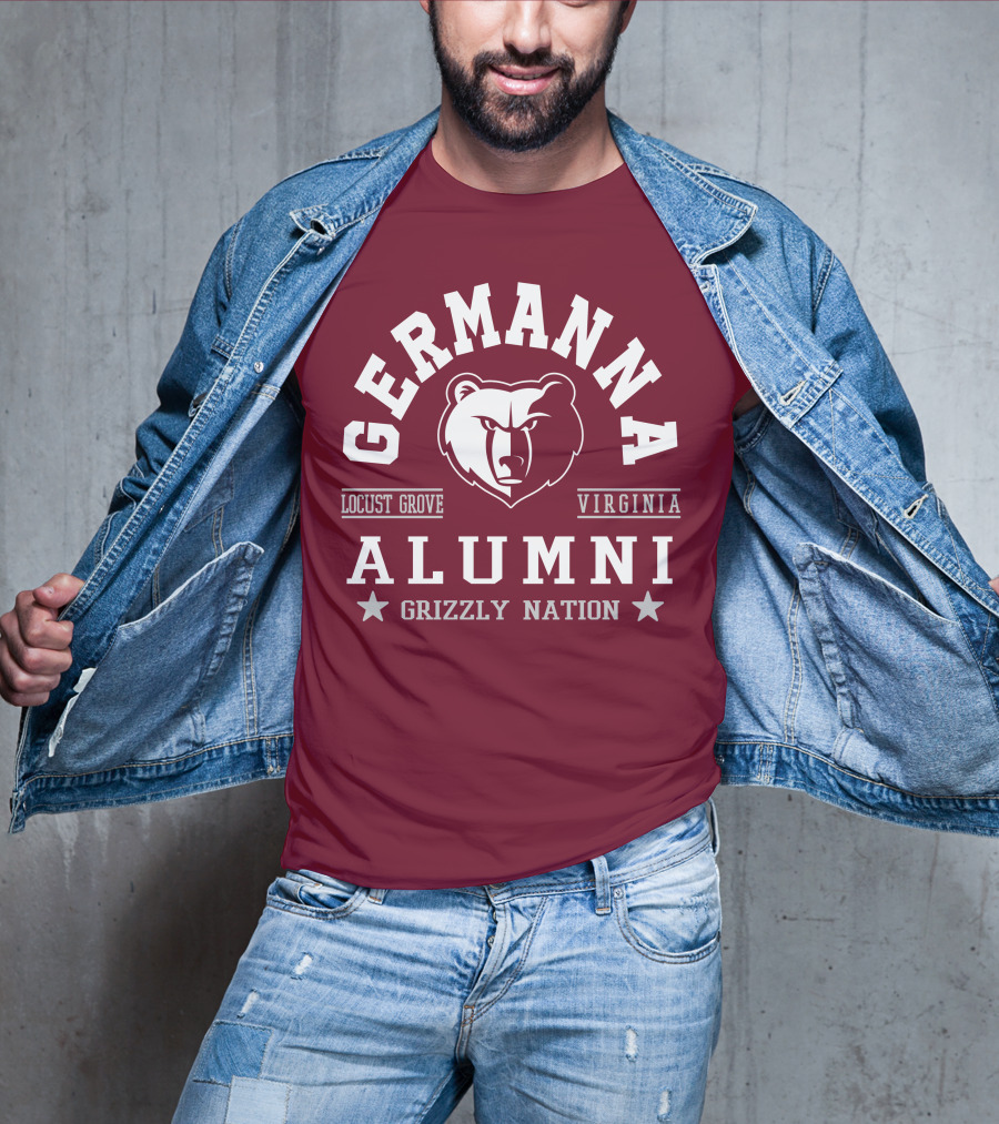 Germanna College Alumni Locust Grove Virginia Grizzly Nation T-Shirt