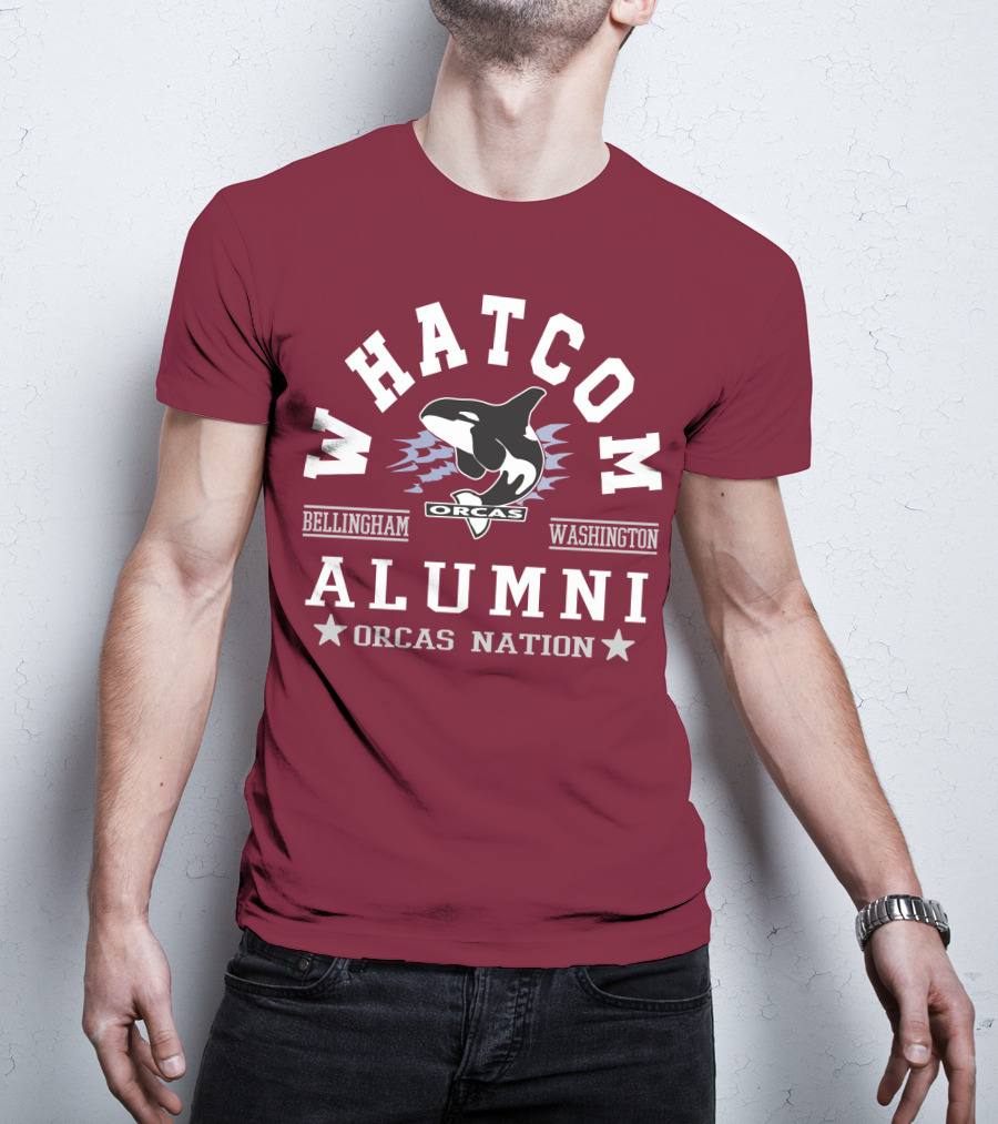 Whatcom Alumni Orcas Nation Bellingham Washington T-Shirt