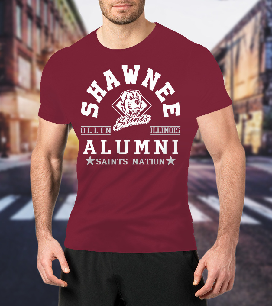 Shawnee Saints Alumni Olney Illinois Saints Nation T-Shirt