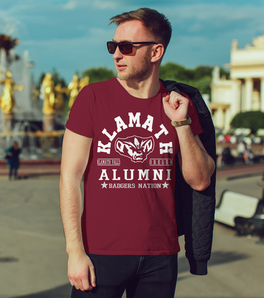 Klamath Falls Oregon Alumni Badgers Nation T-Shirt