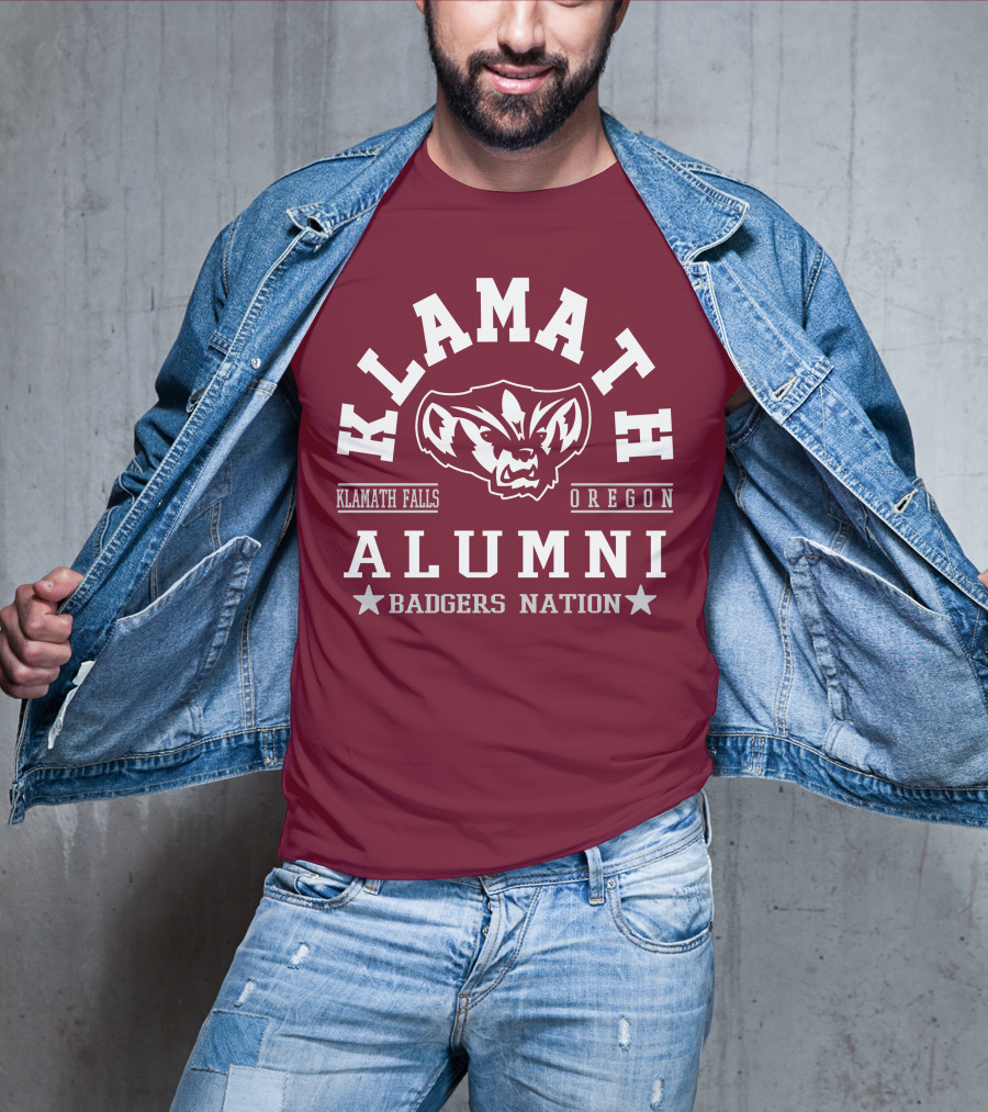 Klamath Falls Oregon Alumni Badgers Nation T-Shirt