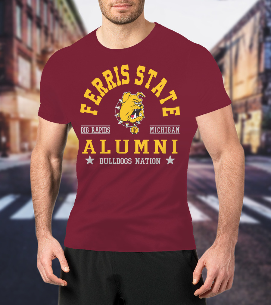 Ferris State Alumni Bulldogs Nation Big Rapids Michigan T-Shirt