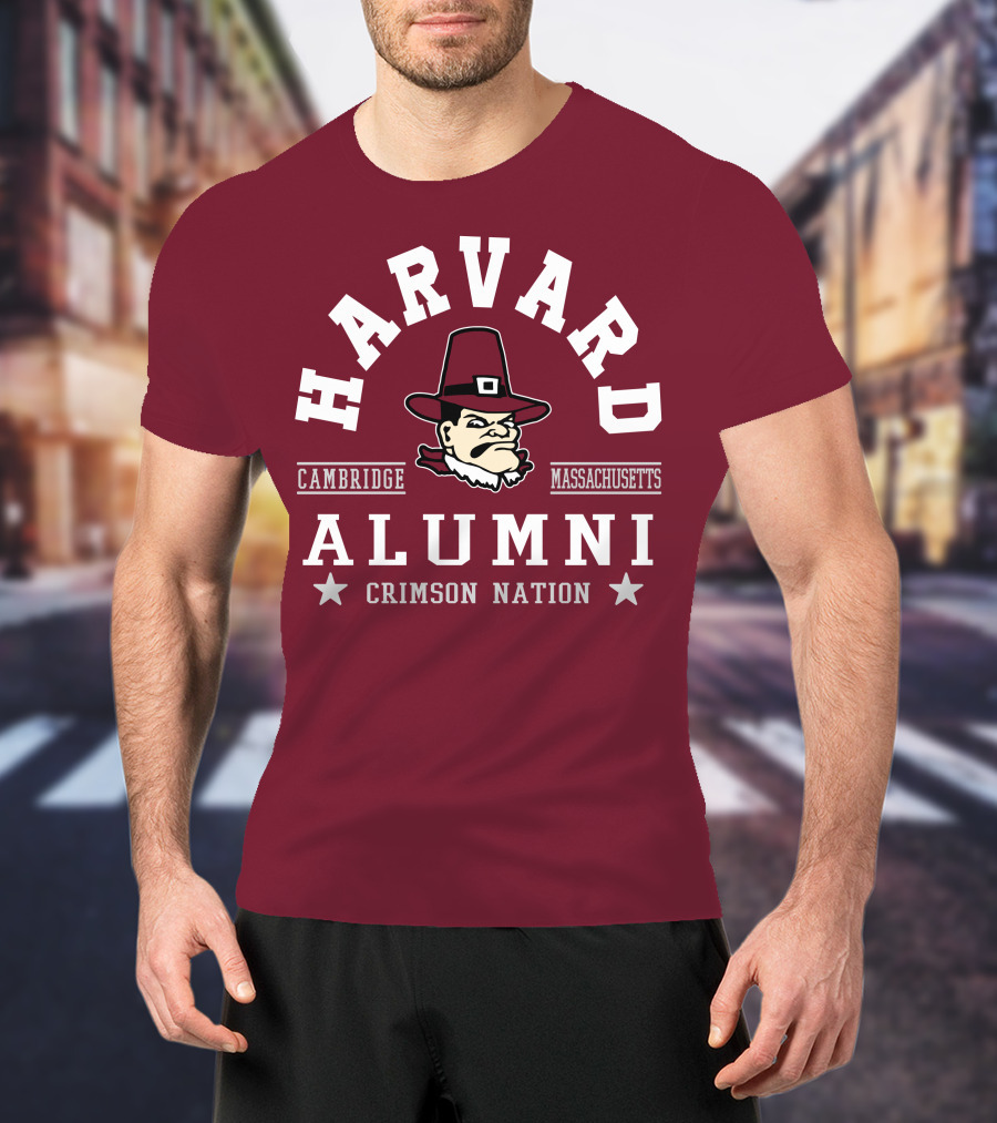 Harvard Alumni Cambridge Massachusetts Crimson Nation T-Shirt
