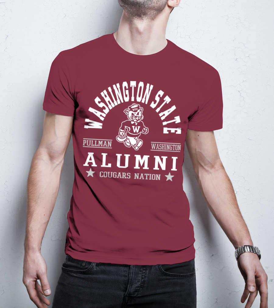 Washington State Alumni Pullman Cougars Nation T-Shirt