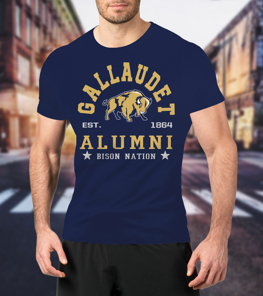 Gallaudet Alumni Bison Nation Est. 1864 T-Shirt