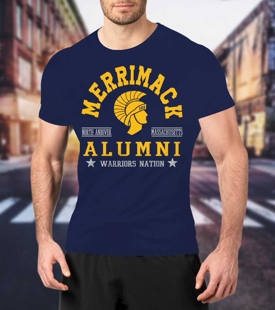 Merrimack College Warriors Nation Alumni North Andover Massachusetts T-Shirt