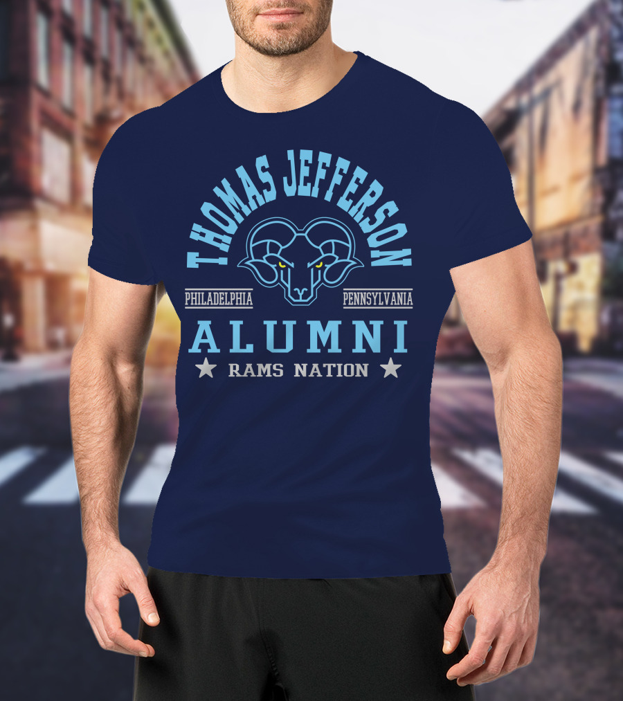 Thomas Jefferson Alumni Rams Nation Philadelphia Pennsylvania T-Shirt