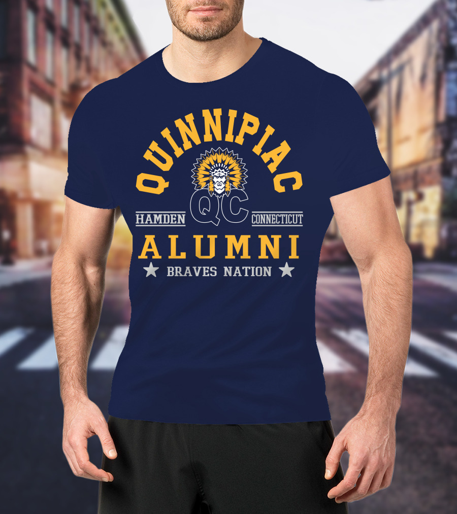 Quinnipiac QC Hamden Connecticut Alumni Braves Nation T-Shirt