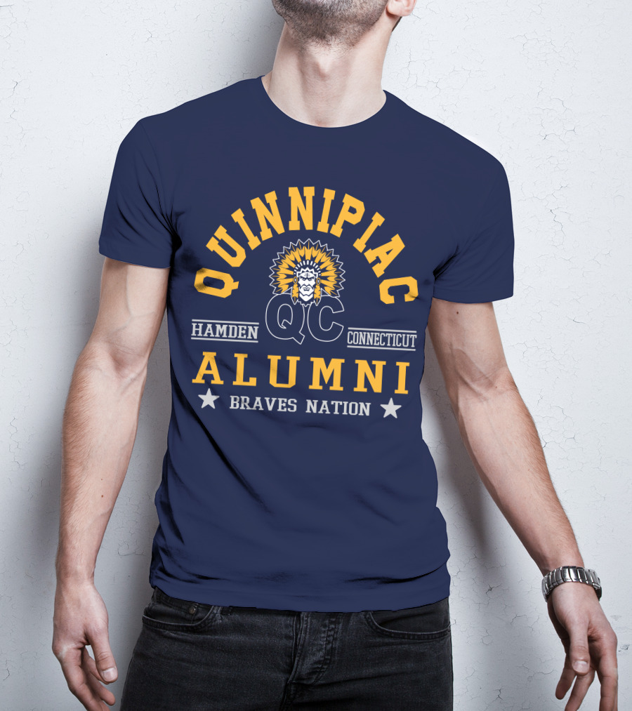 Quinnipiac QC Hamden Connecticut Alumni Braves Nation T-Shirt
