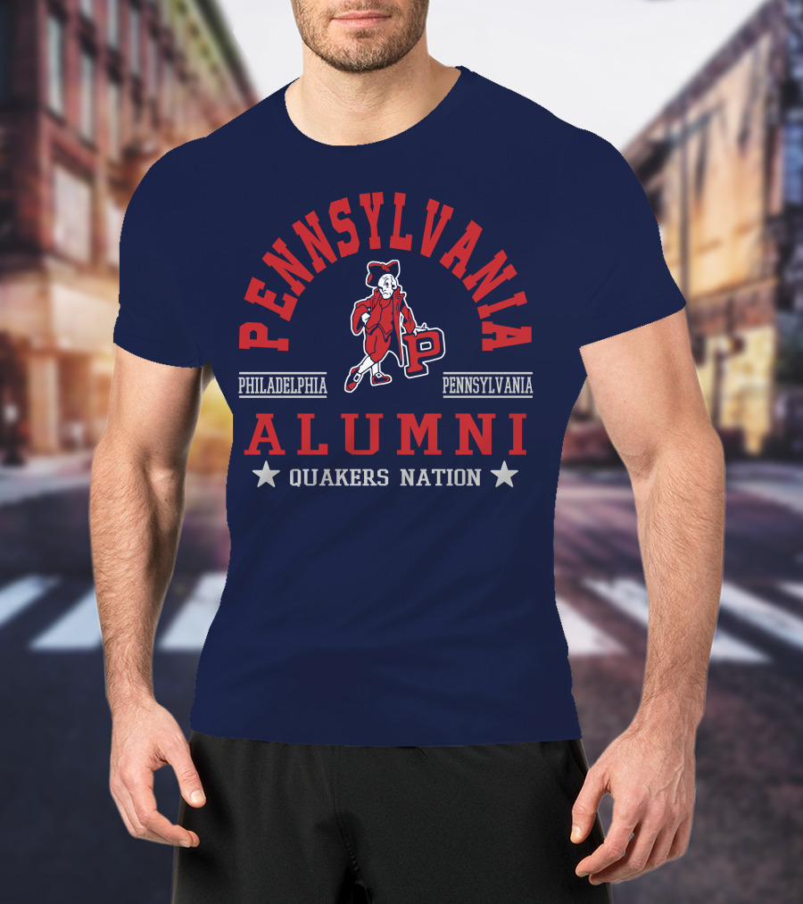 Pennsylvania Alumni Quakers Nation Philadelphia Pennsylvania T-Shirt
