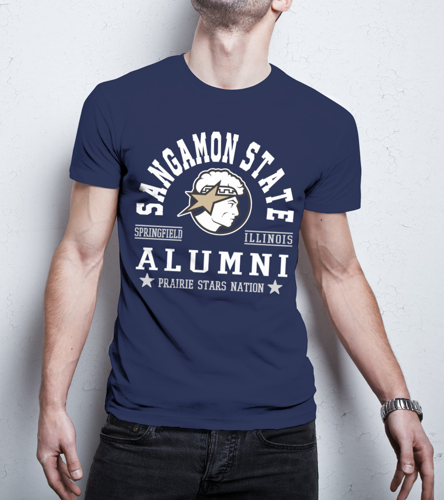 Sangamon State Springfield Illinois Alumni Prairie Stars Nation T-Shirt