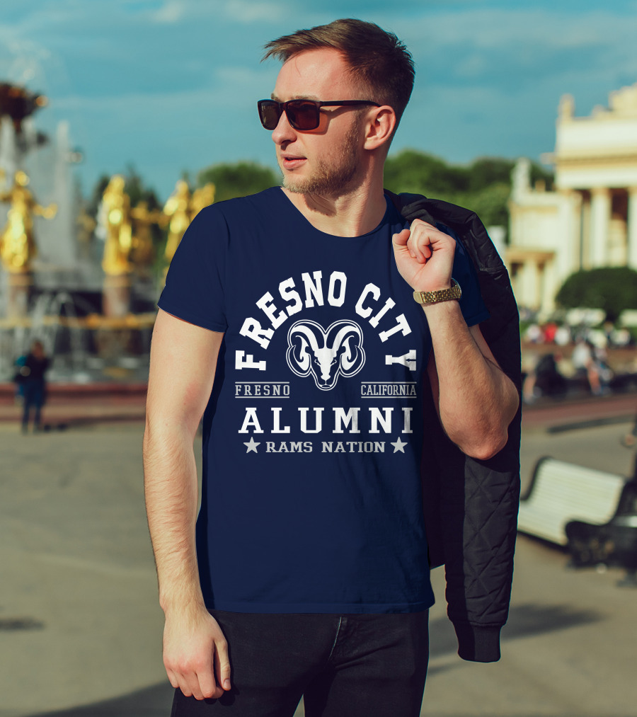 Fresno City California Alumni Rams Nation T-Shirt