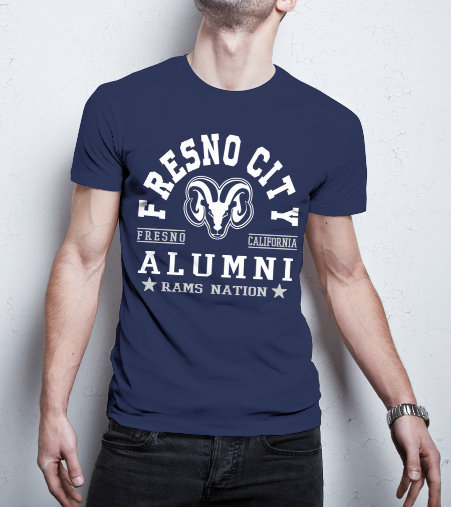 Fresno City California Alumni Rams Nation T-Shirt
