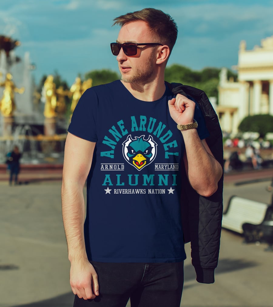 Anne Arundel Alumni Arnold Maryland Riverhawks Nation T-Shirt