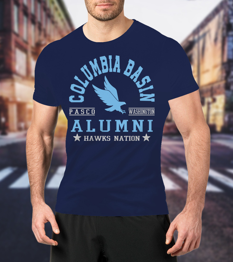 Columbia Basin Alumni Hawks Nation Pasco Washington T-Shirt