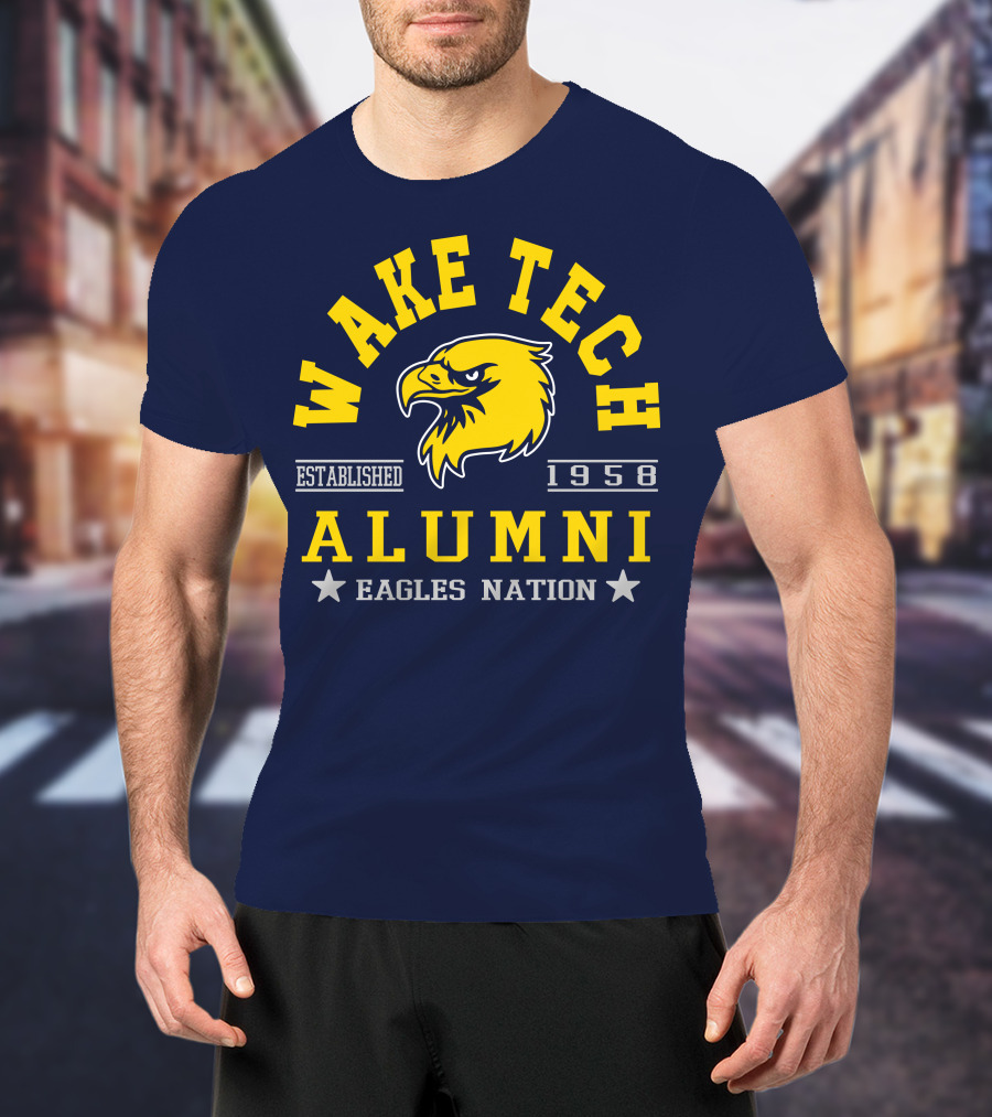 Wake Tech Alumni Eagles Nation Established 1958 T-Shirt