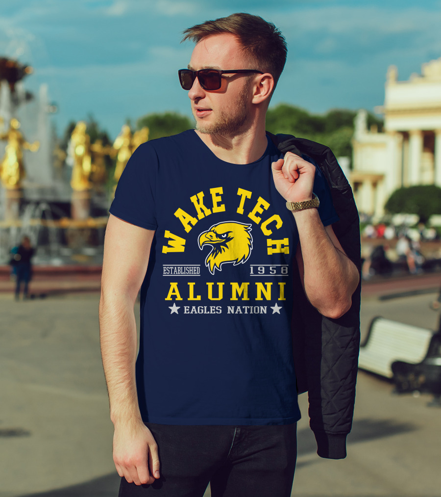 Wake Tech Alumni Eagles Nation Established 1958 T-Shirt