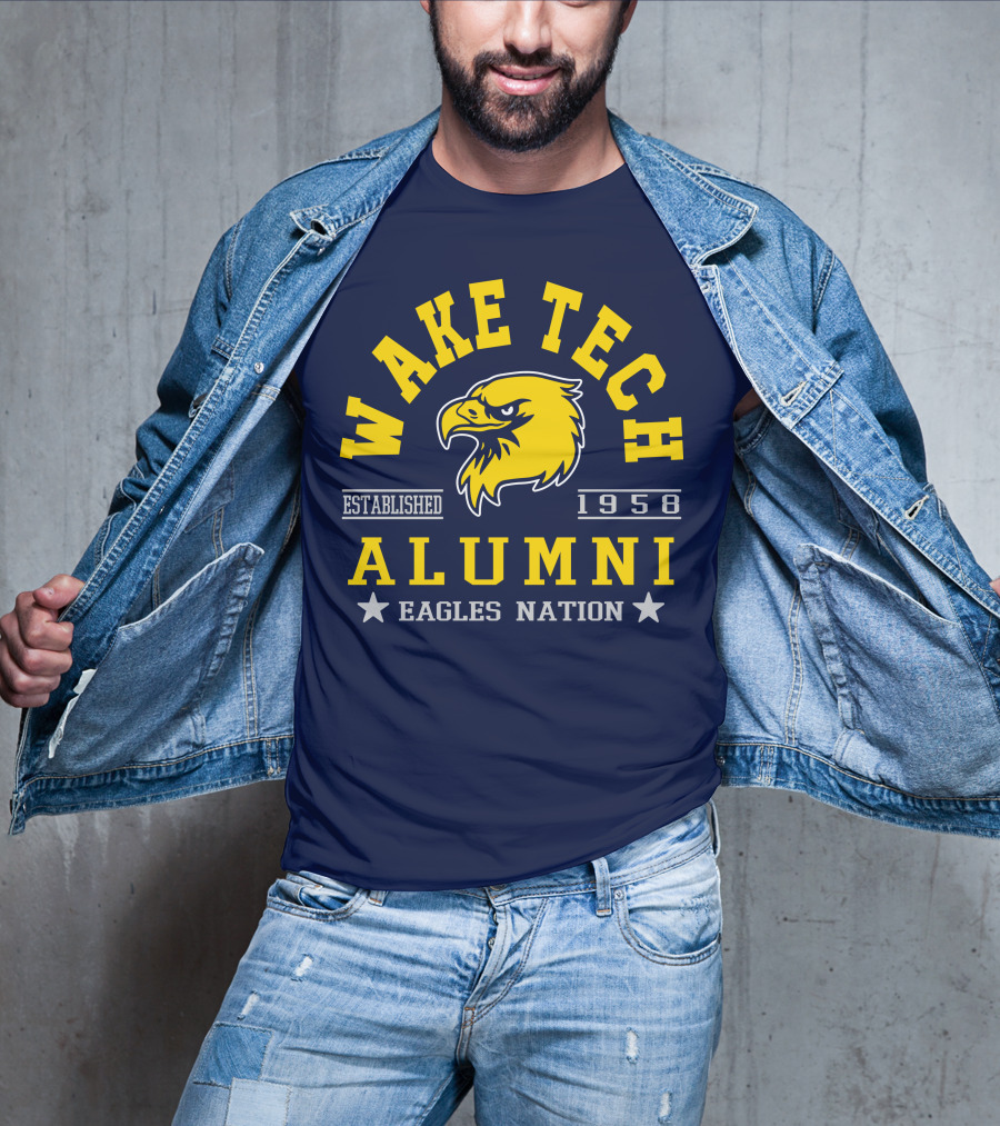 Wake Tech Alumni Eagles Nation Established 1958 T-Shirt