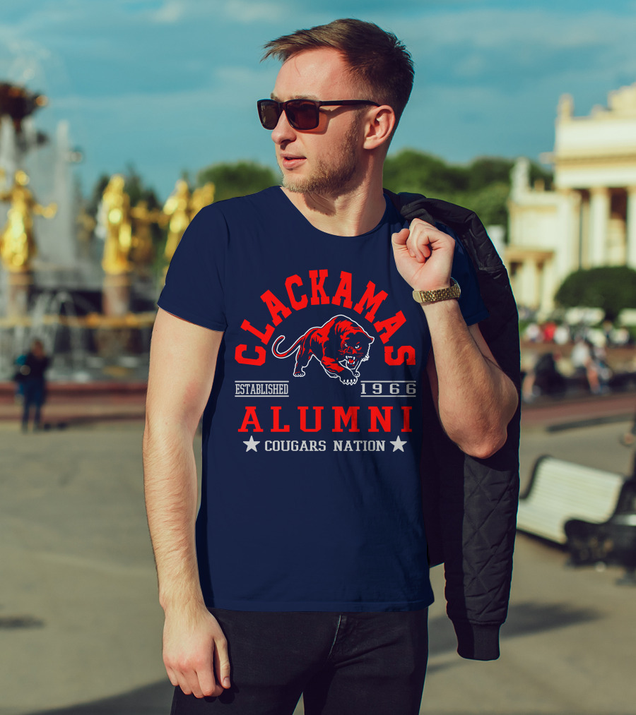 Clackamas Alumni Established 1966 Cougars Nation T-Shirt