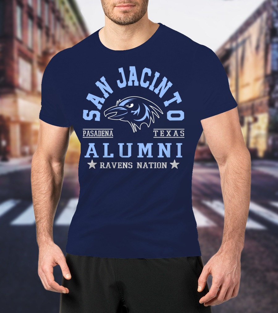 San Jacinto Pasadena Texas Alumni Ravens Nation T-Shirt