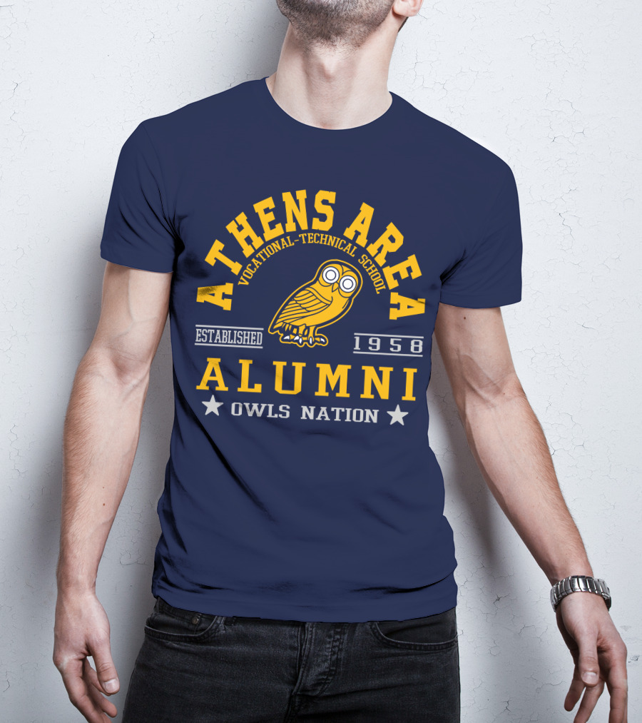 Athens Area Vocational-Technical School Alumni Owls Nation Established 1958 T-Shirt